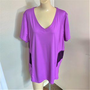 PLUS SIZE Tek Gear DriTek 2X Athletic Top Purple
